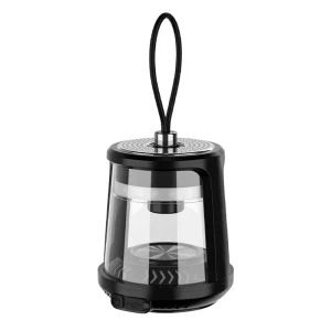 Transparent Shell LED Camping Lantern with Rope Lanyard, USB Rechargeable Portable Hanging Atmosphere Light for Tent Patio