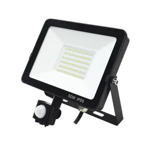 UKCA CE Certificated IP66 50 Watts Sensor Flood Light for Garage Parking Lot Security Lights Smart Outdoor Lighting