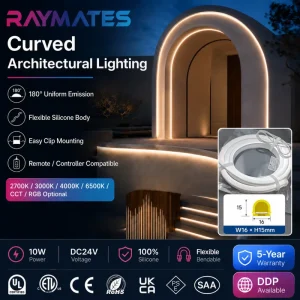 UL 180 Degree Neon Strip Light Top Bend 1615mm IP67 Waterproof Extrusion Neon Light Strip for Outdoor Building