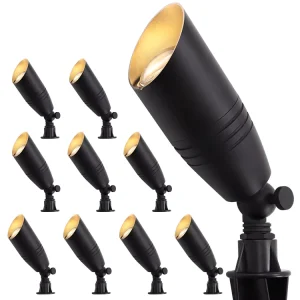 USA Warehouse Weatherproof Lampe De Jardin Outdoor Low Voltage Spike Lights Pathway Tree Lawn Led Garden Spotlights for Outdoor