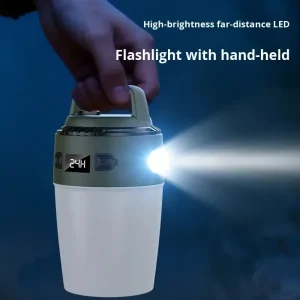 USB-C Rechargeable Waterproof LED Camping Torch Fast-Charging Lamp for Mountain Climbing and Hiking