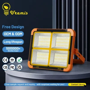 USB Charging Portable Smart LED Camping Light Solar Flood Lamp ABS Body IP66 Adjustable Pendant Mount Touch Control 180 Beam
