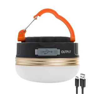 USB Portable LED Camping Lamp White Blue Glass Bright LED for Emergency Household Tent Outdoor Landscape Camping Light