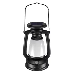 USB Rechargeable Camping Lantern with Stepless Dimming, Cold and Warm Light, and Solar Charging
