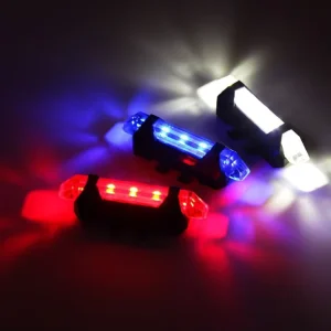 USB Rechargeable LED Bike Light Bicycle Accessories Night Riding Tail Light Cycling Safety Warning Smart Outdoor Taillights
