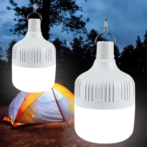 USB Rechargeable LED Camping Lantern with Hook, Emergency Light