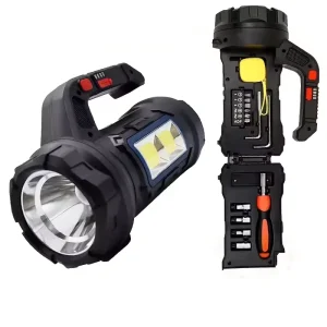 USB Rechargeable Outdoor Hand Lights with Tools Waterproof Camping Lights LED Torch Light High Lumen Portable Camping Lantern