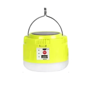 USB Rechargeable Solar-Powered Bulb Tent Lamp, Portable Emergency Camping Lantern, BBQ and Hiking Use