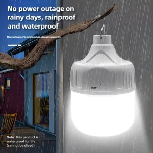 USB Rechargeable Waterproof Outdoor Tent Hanging Light for Camping