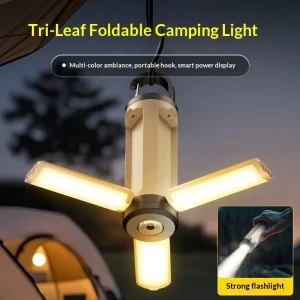 USB Rechargeable Waterproof Tent Light Hanging Foldable LED Camping 1200mAh Outdoor Emergency