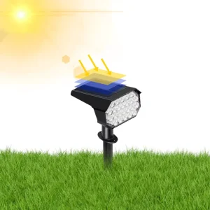 Ultra Bright 5 W IP65 Waterproof Light Emitting Diode Solar Yard Lights Landscape Lawn Channel Decorative Floodlights
