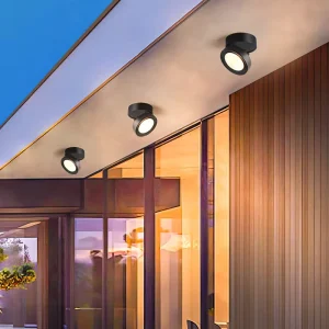Ultra-Thin Surface-Mounted Aluminum LED Downlight, Waterproof, for Door Head, Balcony, Corridor, and Sunroom