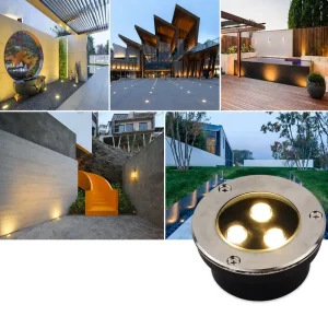 Underground Lights Outdoor Deck Light IP65 110V 220V Square Garden Landscape COB Aluminum Glass 6000K 3500K