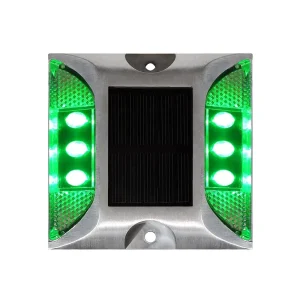 Underground Solar Powered Battery Type Reflector Marker Round Flashing Light LED Cat Eye Light Solar Road Studs