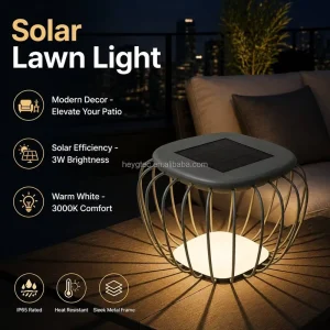 Unique Shape High Conversion IP65 LED Warm White Solar Garden Lights Outdoor Waterproof for Backyard Lawn Landscape