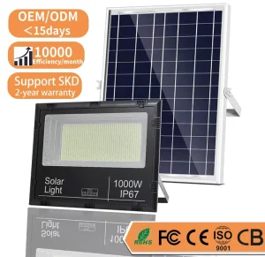Unlimited Dimming Waterproof IP67 100W 1000W Outdoor Remote LED Solar Flood Light Solar Outdoor Street Light