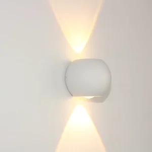 Up Down Luminous Outdoor Garden Wall Lamps Fixtures White Led Bathroom Wall Light Fittings