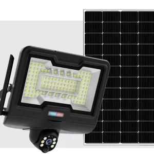 V380 Solar Flood Light Camera, 4G WiFi, 4MP HD, 600W LED, IP65, Outdoor Garden Solar Security Monitoring Lamp