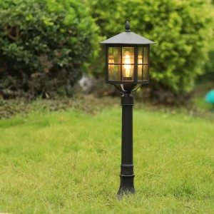 VINCAN Modern Simple LED Solar Powered Lawn Lights Remote Control Waterproof Aluminum Body Outdoor Garden Street Pole Lamps