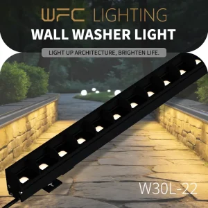 DMX512 Aluminum Architectural LED Wall Washer for Building Facade IP66 Waterproof