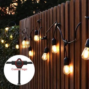 Vintage Edison S14 LED Bulbs Heavy Duty Waterproof IP65 Connectable Outdoor Cafe Wedding Party Garden Festoon String Light