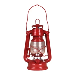 Vintage Flameless Kerosene Lamp Portable Outdoor Camping Lantern Iron with Glass for Home Decor and Photo Props