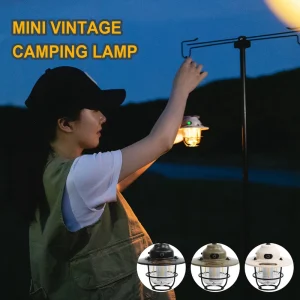 Vintage IPX4 Waterproof Fast-Charging Outdoor Type-C Rechargeable Camping Lantern