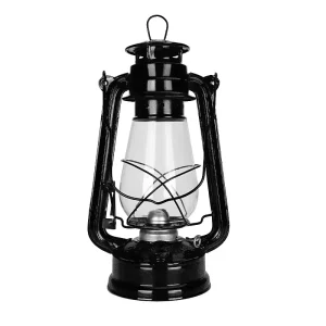 Vintage Iron Kerosene Hurricane Lantern, Portable Waterproof Outdoor Camping Light with Handle