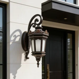 Vintage Lighting for Outdoor Garden Lights Outdoor Wall Lights Waterproof Black Garden Light Outdoor Wall Lamp