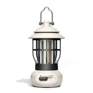 Vintage Outdoor LED Camping Lantern USB Rechargeable Tent Light