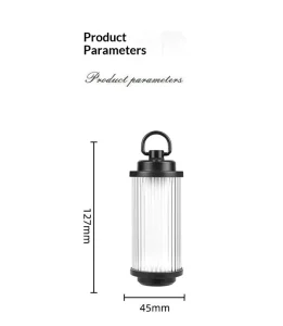 Vintage Portable Rechargeable LED Camping Lamp Magnetic Hanging Tent Light for Outdoor Camping and Hiking
