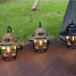 Vintage Portable Rechargeable Waterproof LED Camping Lantern