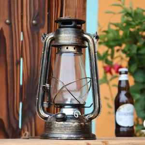 Vintage Retro Kerosene Oil Lamp for Outdoor Camping, Tents, and Religious Celebrations