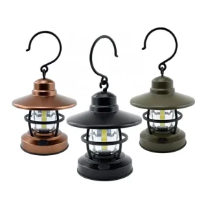 Vintage Retro Mini COB Camping Lantern Portable ABS Tent Light