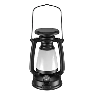Vintage Solar-Charging Camping Lantern with Warm Light and Stepless Dimming