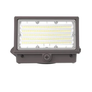 WP28 10″ 40W 80W Rotatable Adjustable Head IP65 Waterproof Ra80 Aluminum Alloy Outdoor LED Wall Pack Light Dimmable 5 Year