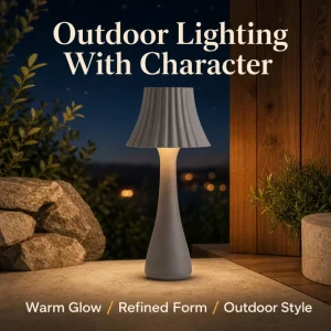 Waist Tapered Pleated Bollard Light Multiple Sizes 43cm 57cm 70cm 84cm 97cm Die Cast PC Outdoor Garden Path Lamp 12W AC85-265V