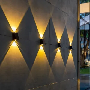 Wall Light Solar Garden Outdoor Decoration Waterproof Up Down Induction Washer Light Applique Extrior Highly Efficient