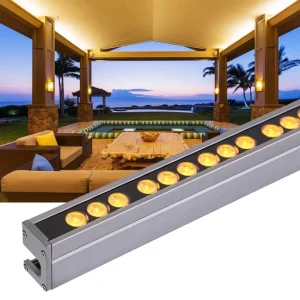 Wall Washer Light DX512 Exterior Linear 36W Warm White Outdoor Waterproof IP65 LED for Pavilion Beach House Facade Lighting