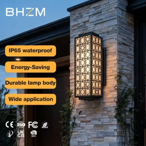 Warm White Dimmable Outdoor Wall Light Grey Black Brown Silver Color 304 Stainless Steel Body 20W LED Wall Lamps