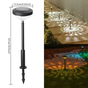 Warm White IP65 Waterproof ABS Solar Lamp RGB Garden Projector Landscape Lawn LED Stake Light 50000 Hours CE RoHS Solar