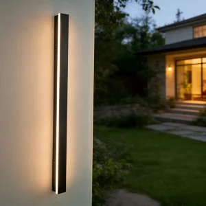 Warm White LED Outdoor Wall Lamp, IP65 Waterproof Aluminum Strip Light