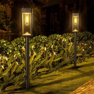 Warm White Waterproof IP65 Outdoor Solar Landscape Light for Garden Courtyard Pathway Decoration