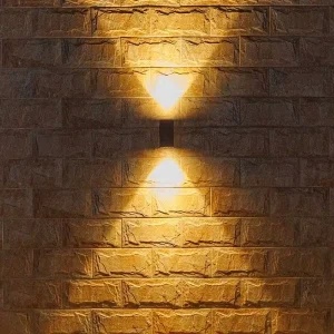 Warm White Waterproof Wall-Mounted LED Outdoor Wall Light