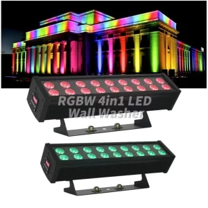 Waterproof 18x10W 200W RGBW LED Wall Washer Light IP65