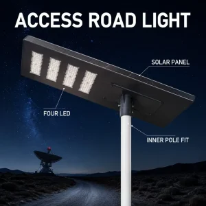 Waterproof 400W Integrated Solar Road Lamp with High-Brightness 5054 LED Beads for Gardens, Highways, Sidewalks, and Projects