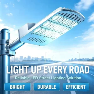 Waterproof AC Outdoor Aluminum Alloy LED Street Lights 100W 150W 200W IP65 Custom Street Lamp Road Parking Lot Public Lighting