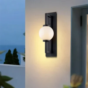 Waterproof Aluminum Outdoor Wall Lamp Bright Garden Landscape for Corridors