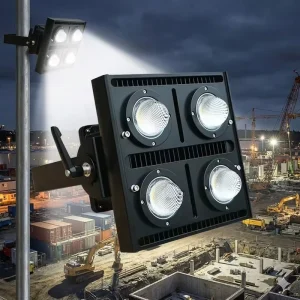 Waterproof Anti Glare Tempered Glass Aluminum LED Stadium Flood Light for Sports Ground Arena High Mast Lighting