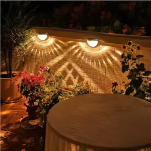Waterproof Bright Courtyard Light Fence Landscape Solar Corridor Outdoor Wall Lamp